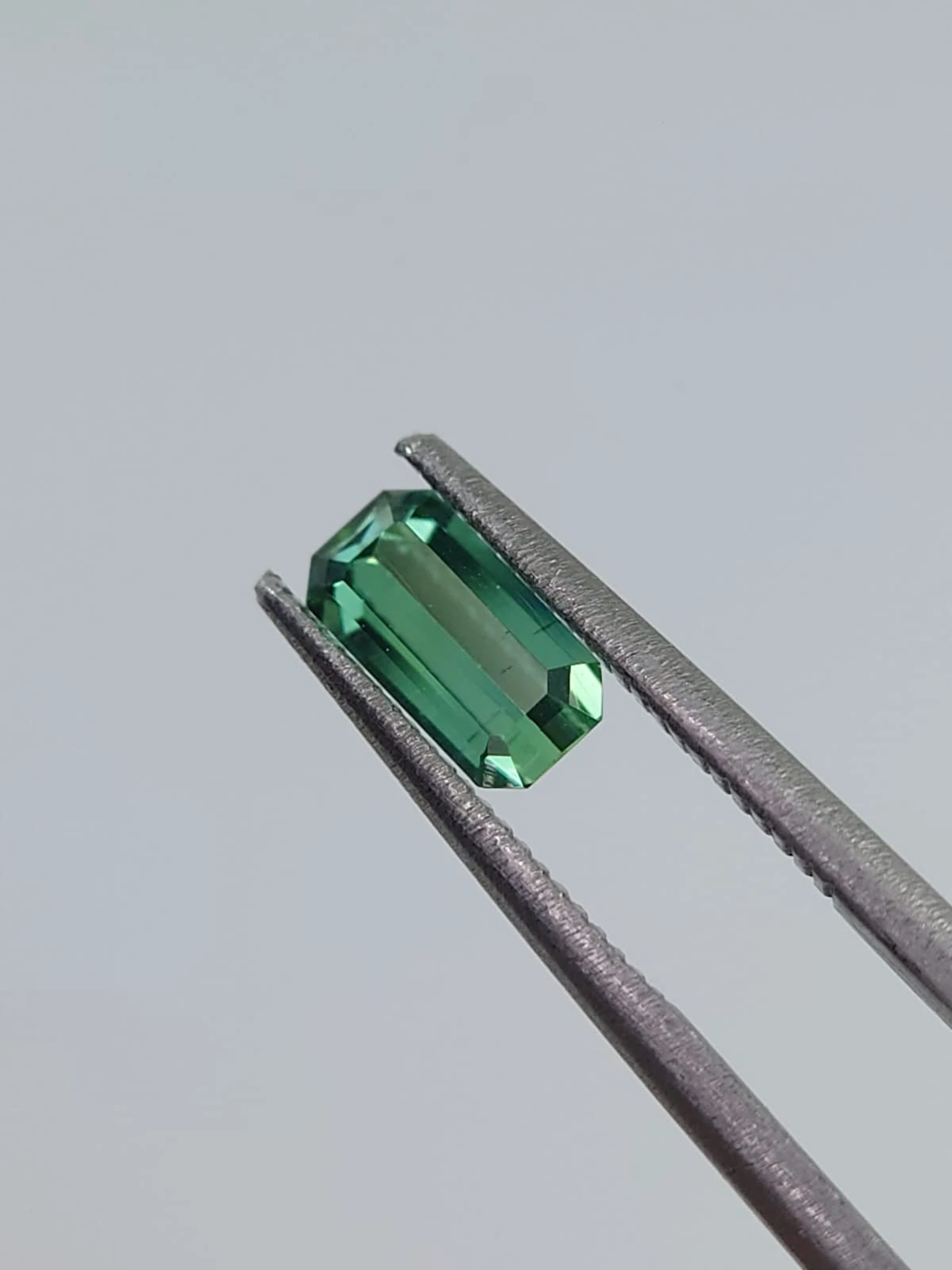 0.48ct Natural Green Tourmaline Emerald Shape Loose Gemstone from Afghanistan — view 4